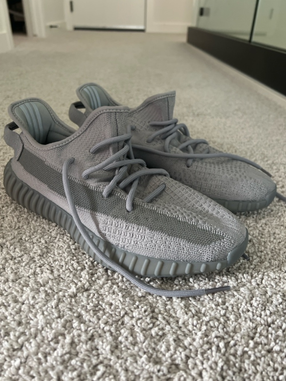 Yeezy Boost 350 V2 Gray Knit Sneakers